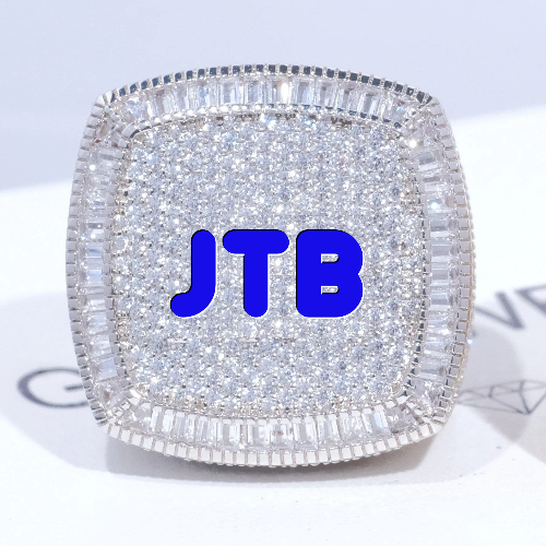 CUSTOM LETTER 3D ICED RING