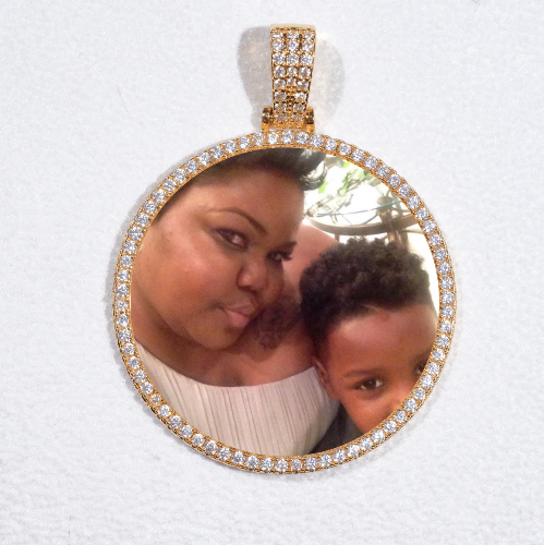 MEDIUM 3D CIRCLE CUSTOM PICTURE PENDANT