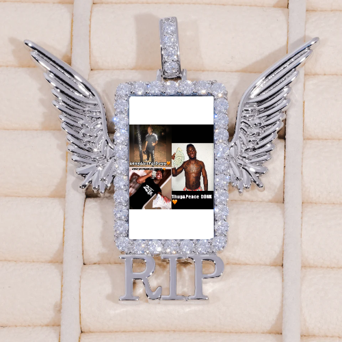 RIP WING 3D CUSTOM PICTURE PENDANT
