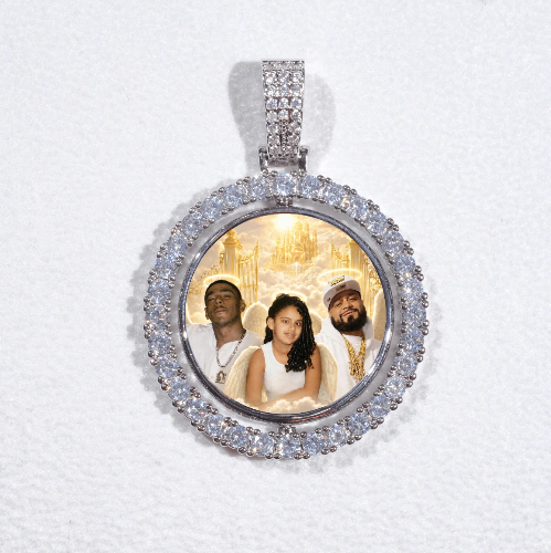 3D Spinning 2-Faced Custom Picture Pendant