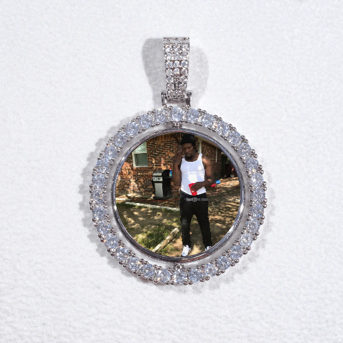 3D Spinning 2-Faced Custom Picture Pendant