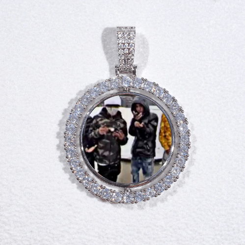 3D Spinning 2-Faced Custom Picture Pendant