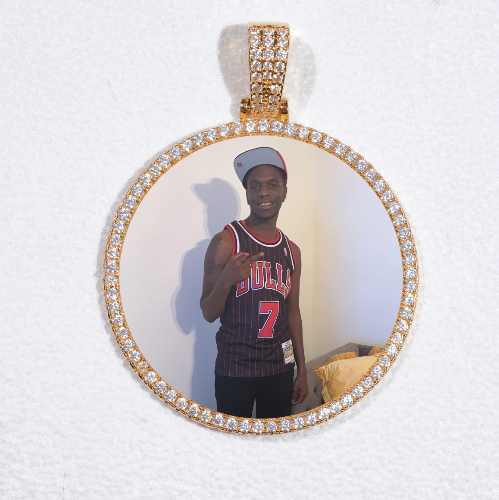 MEDIUM 3D CIRCLE CUSTOM PICTURE PENDANT
