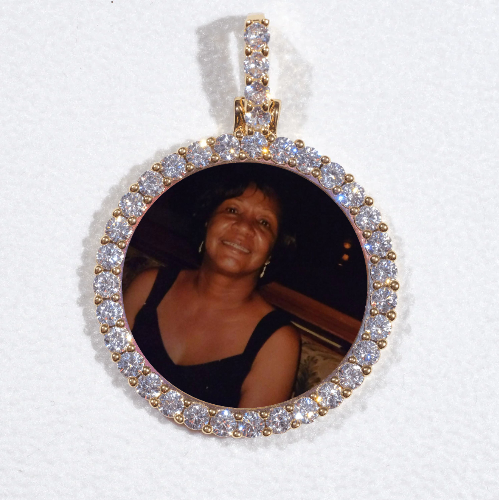 3D CIRCLE CUSTOM PICTURE PENDANT SMALL SIZE
