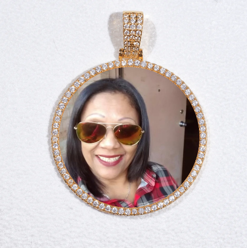 MEDIUM 3D CIRCLE CUSTOM PICTURE PENDANT
