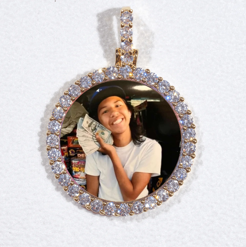 3D CIRCLE CUSTOM PICTURE PENDANT SMALL SIZE