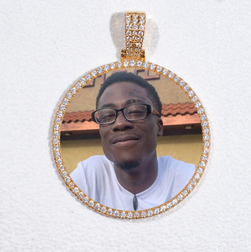 MEDIUM 3D CIRCLE CUSTOM PICTURE PENDANT