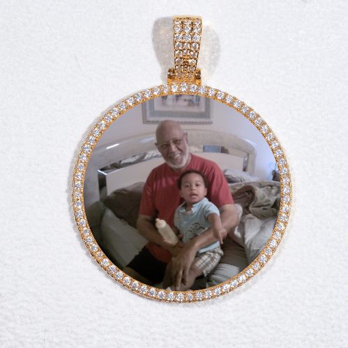 MEDIUM 3D CIRCLE CUSTOM PICTURE PENDANT