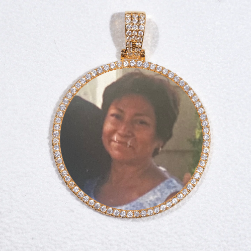 MEDIUM 3D CIRCLE CUSTOM PICTURE PENDANT