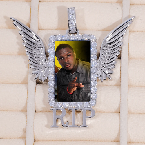RIP WING 3D CUSTOM PICTURE PENDANT