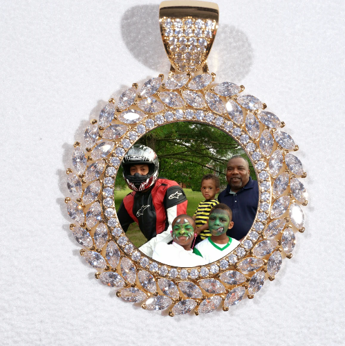 Large 3D Wheat Ear Custom Picture Pendant