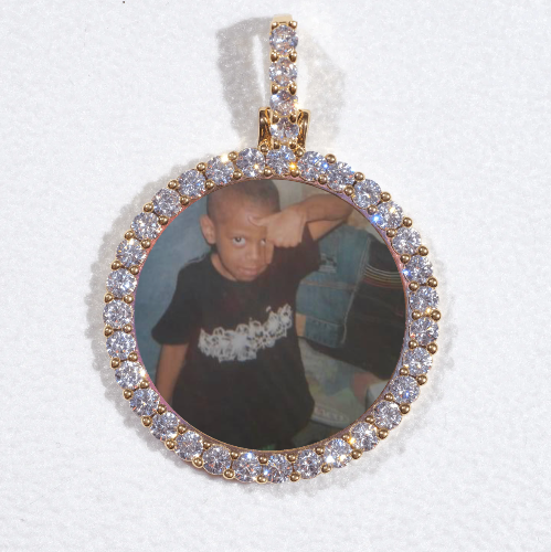 3D CIRCLE CUSTOM PICTURE PENDANT SMALL SIZE