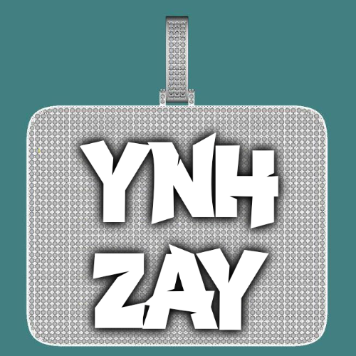 CUSTOM LETTER NECKLACE 3D BIG SQUARE