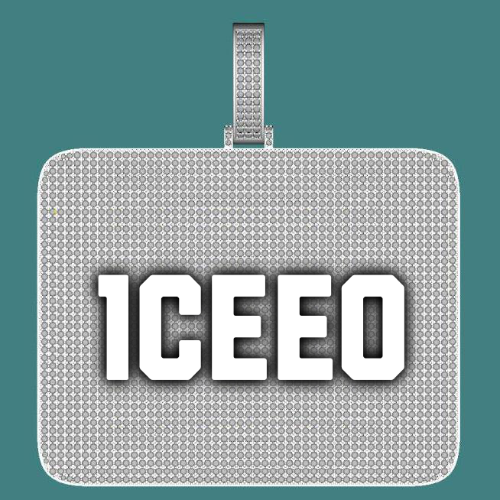 CUSTOM LETTER NECKLACE 3D BIG SQUARE