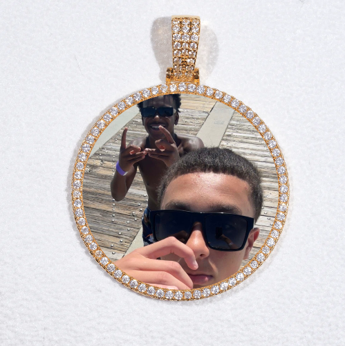 MEDIUM 3D CIRCLE CUSTOM PICTURE PENDANT