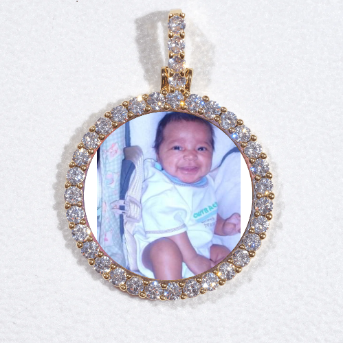 3D CIRCLE CUSTOM PICTURE PENDANT SMALL SIZE