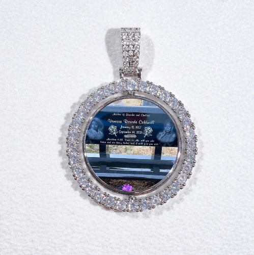 3D Spinning 2-Faced Custom Picture Pendant