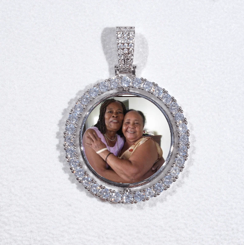 3D Spinning 2-Faced Custom Picture Pendant