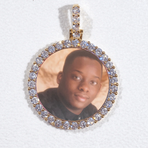 3D CIRCLE CUSTOM PICTURE PENDANT SMALL SIZE