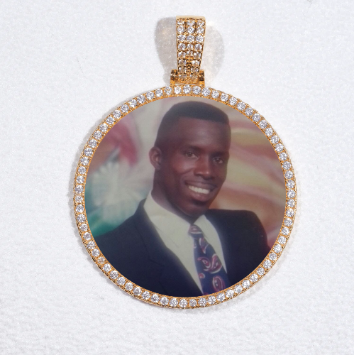 MEDIUM 3D CIRCLE CUSTOM PICTURE PENDANT