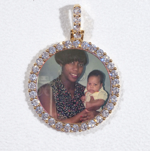 3D CIRCLE CUSTOM PICTURE PENDANT SMALL SIZE