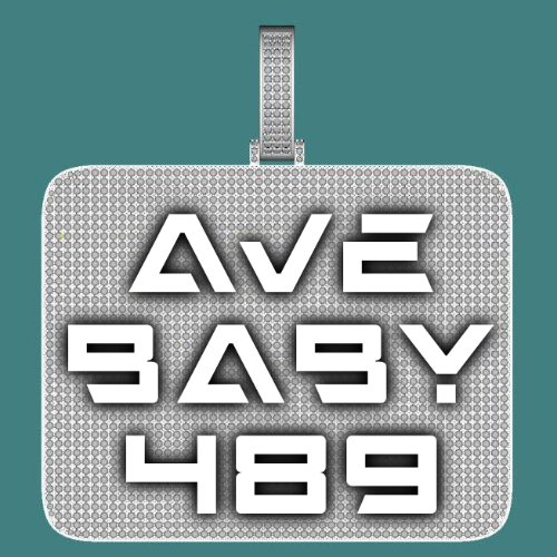 CUSTOM LETTER NECKLACE 3D BIG SQUARE