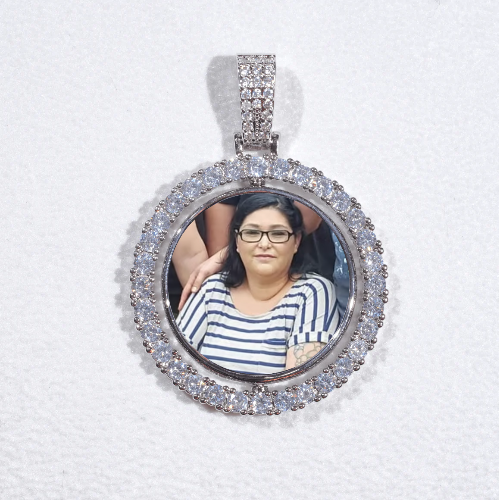 3D Spinning 2-Faced Custom Picture Pendant
