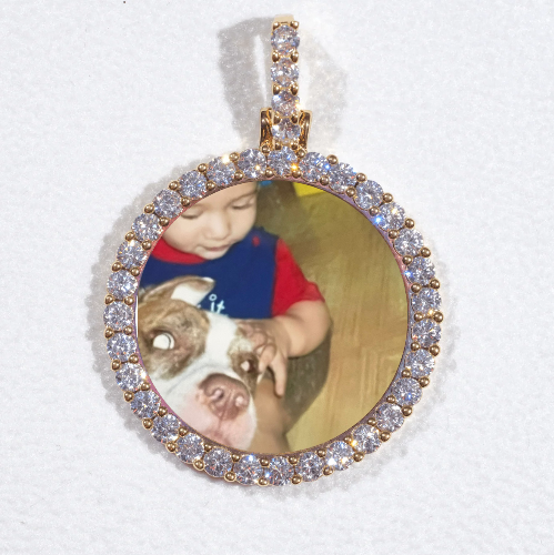 3D CIRCLE CUSTOM PICTURE PENDANT SMALL SIZE