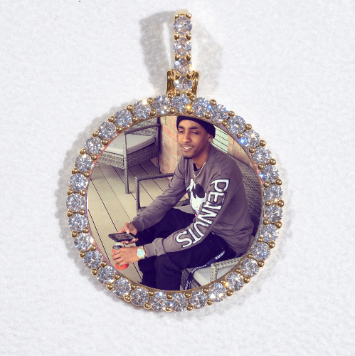 3D CIRCLE CUSTOM PICTURE PENDANT SMALL SIZE