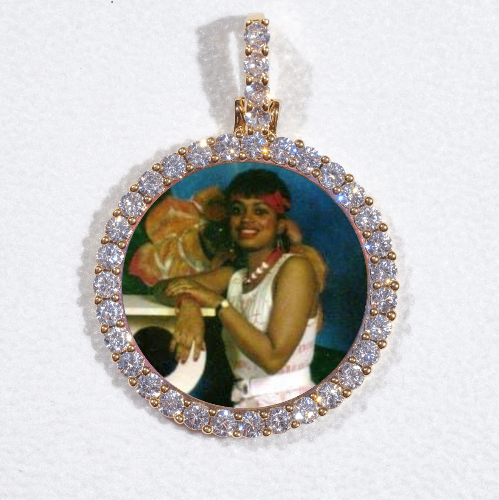 3D CIRCLE CUSTOM PICTURE PENDANT SMALL SIZE