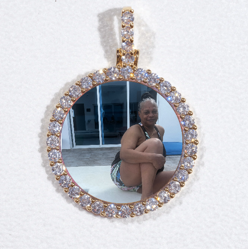 3D CIRCLE CUSTOM PICTURE PENDANT SMALL SIZE