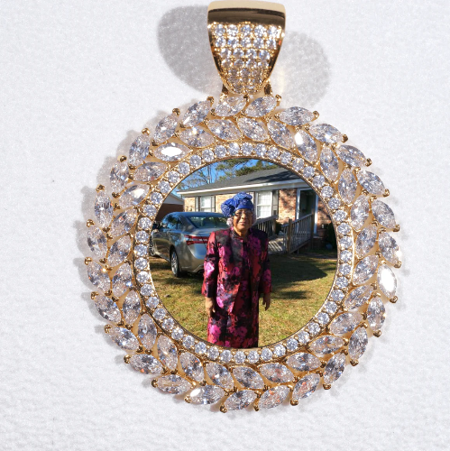 Large 3D Wheat Ear Custom Picture Pendant