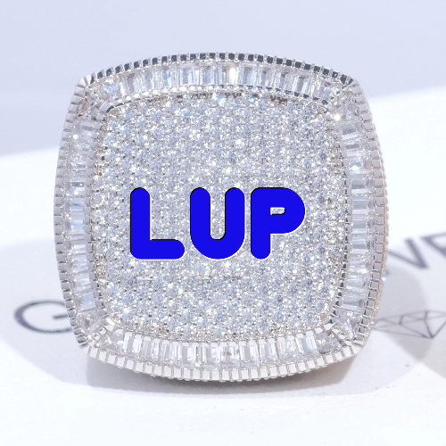 CUSTOM LETTER 3D ICED RING
