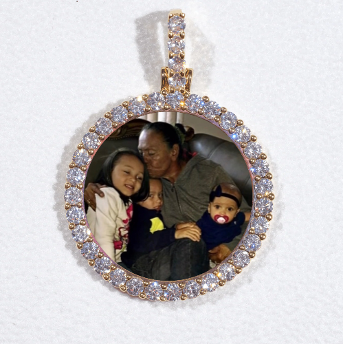 3D CIRCLE CUSTOM PICTURE PENDANT SMALL SIZE