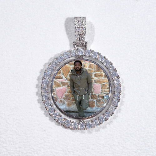 3D Spinning 2-Faced Custom Picture Pendant