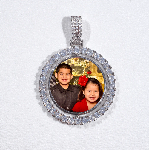 3D Spinning 2-Faced Custom Picture Pendant