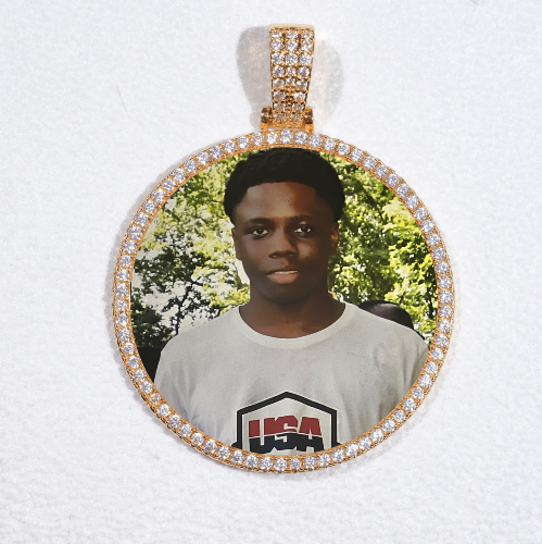 MEDIUM 3D CIRCLE CUSTOM PICTURE PENDANT