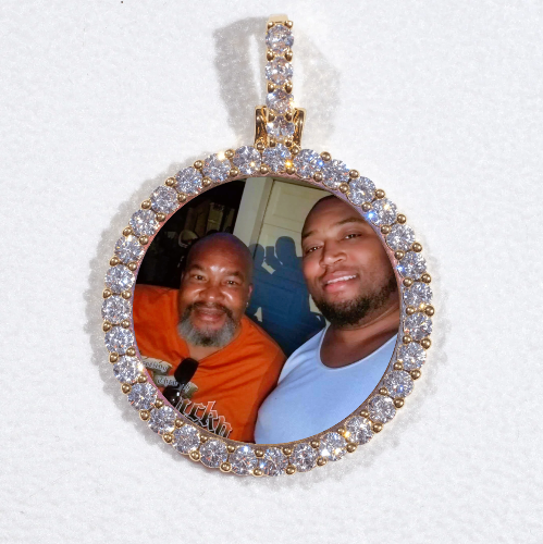 3D CIRCLE CUSTOM PICTURE PENDANT SMALL SIZE