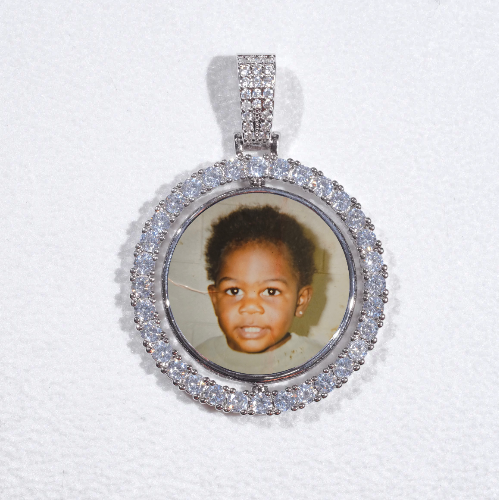 3D Spinning 2-Faced Custom Picture Pendant