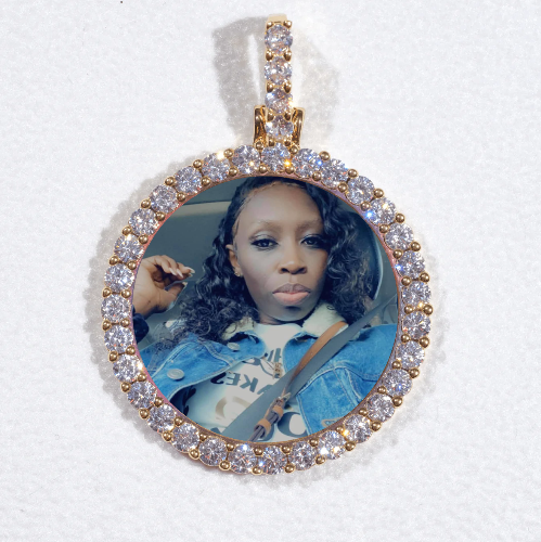 3D CIRCLE CUSTOM PICTURE PENDANT SMALL SIZE