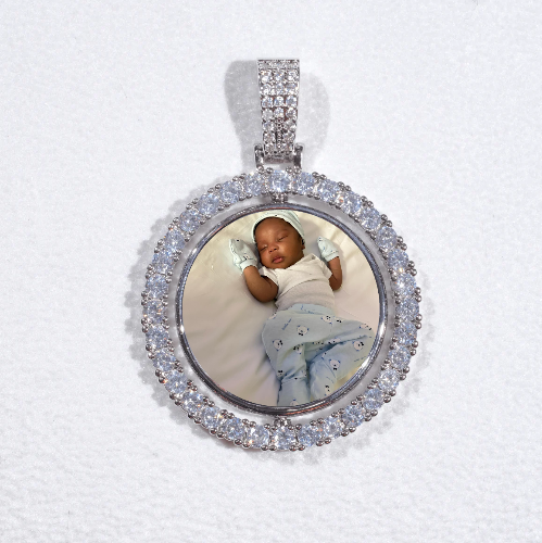 3D Spinning 2-Faced Custom Picture Pendant