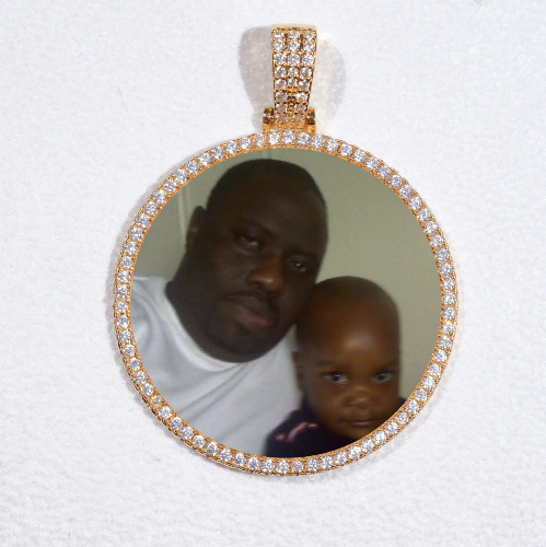 MEDIUM 3D CIRCLE CUSTOM PICTURE PENDANT