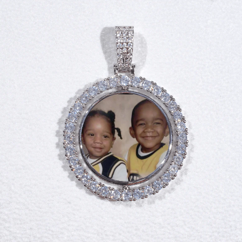 3D Spinning 2-Faced Custom Picture Pendant