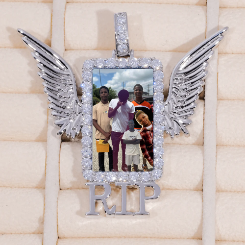 RIP WING 3D CUSTOM PICTURE PENDANT