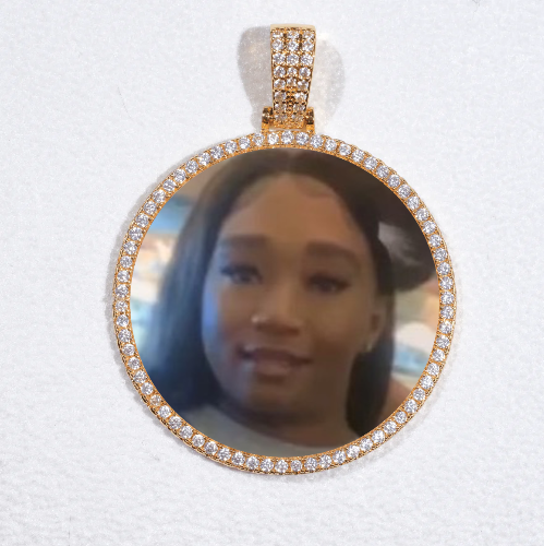MEDIUM 3D CIRCLE CUSTOM PICTURE PENDANT