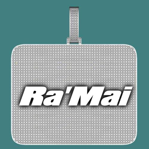 CUSTOM LETTER NECKLACE 3D BIG SQUARE