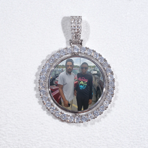 3D Spinning 2-Faced Custom Picture Pendant
