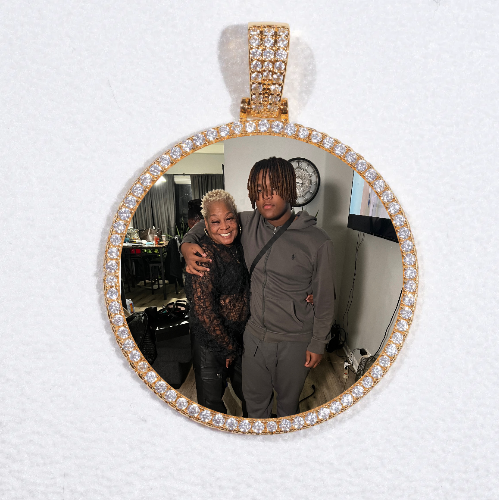 MEDIUM 3D CIRCLE CUSTOM PICTURE PENDANT
