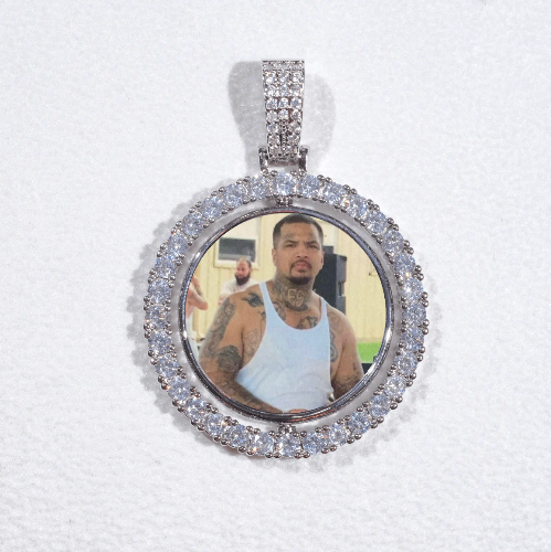 3D Spinning 2-Faced Custom Picture Pendant