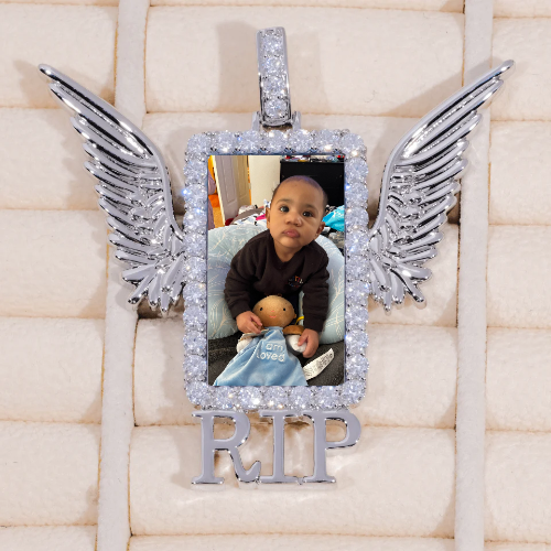 RIP WING 3D CUSTOM PICTURE PENDANT